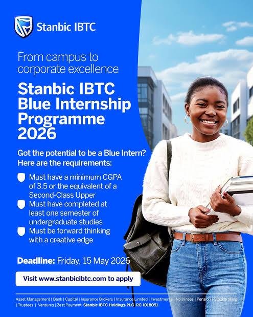 Stanbic IBTC Blue Internship Program 2026